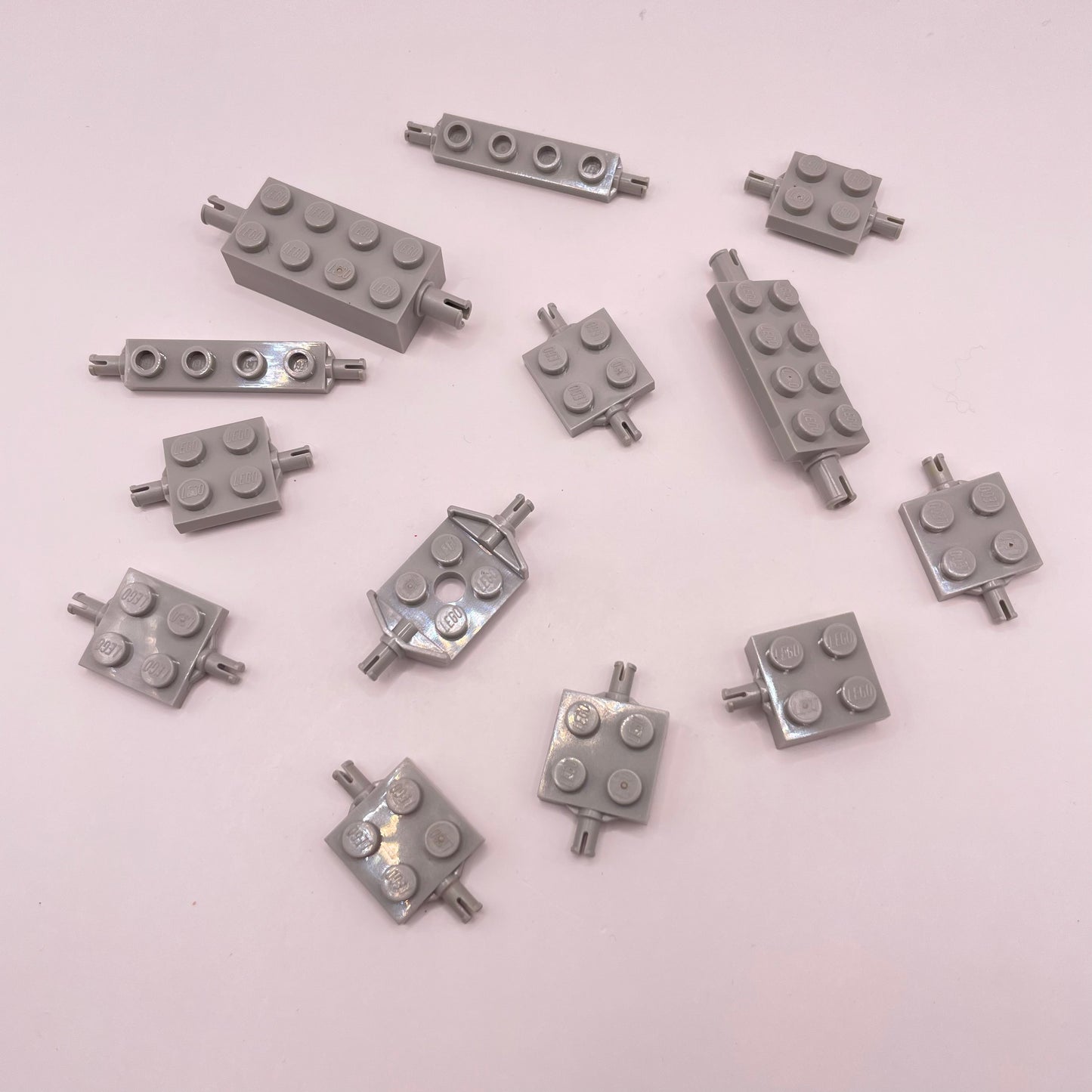 LEGO  Axles, Old Light Grey, 12 Pieces