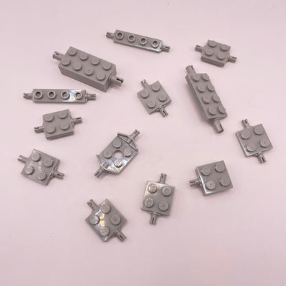 LEGO  Axles, Old Light Grey, 12 Pieces