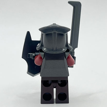 LEGO Uruk-Hai with Helmet, Armor, Shield and Weapon, Lord of the Rings, Minifigure (lor008) Torso Cracked