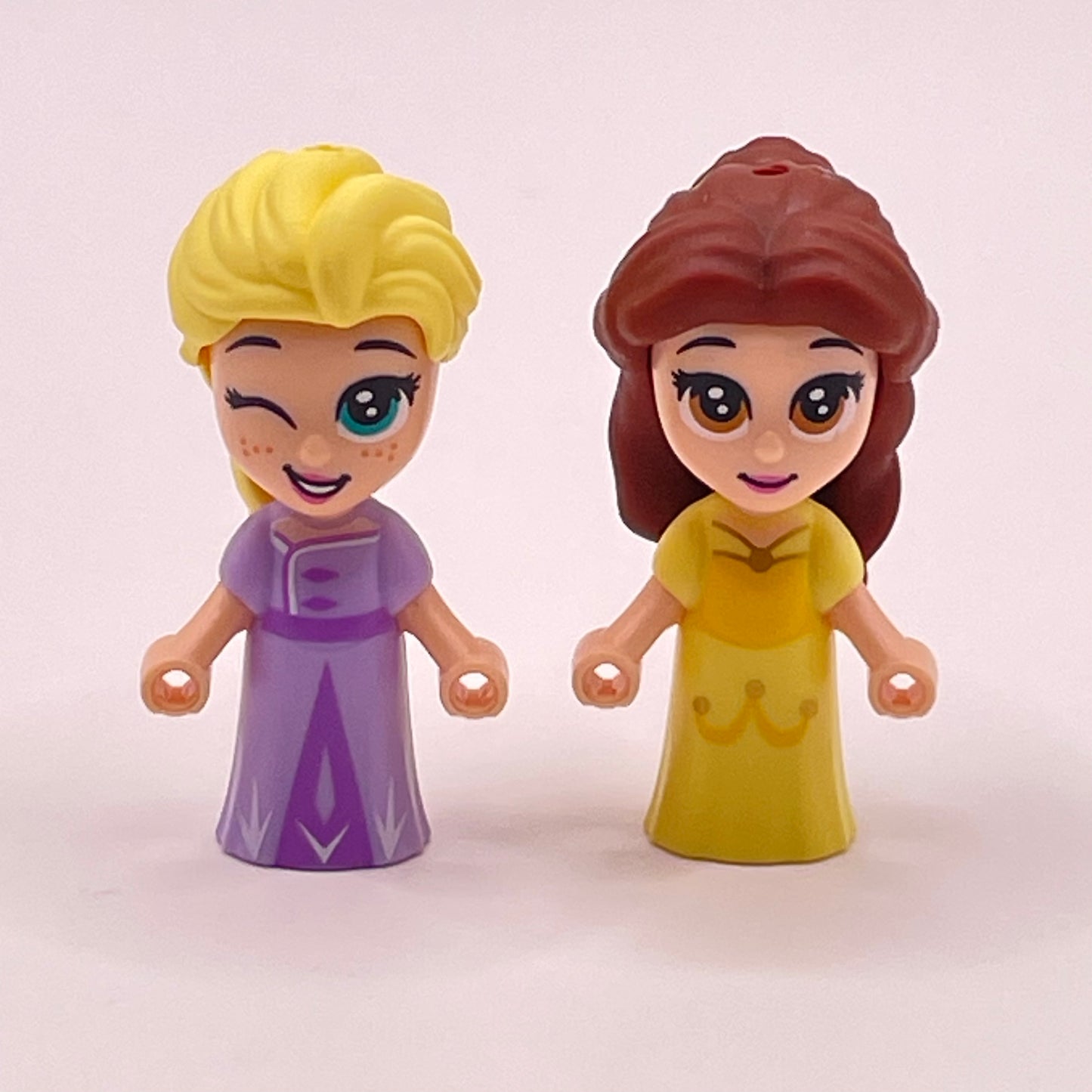 LEGO Elsa and Belle, Disney, Microdoll (mix and match)