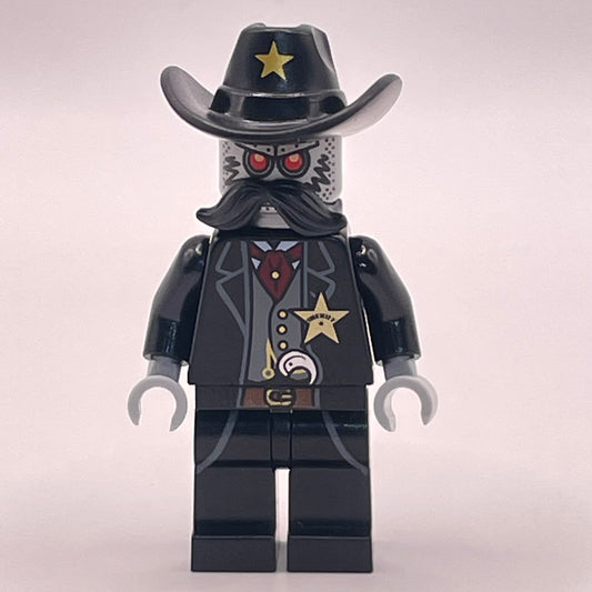 LEGO Sheriff Not-a-Robot, Super Heroes, The LEGO Movie, Minifigure (tlm023) cracked