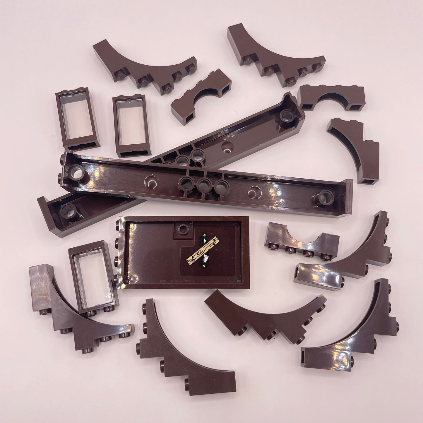 LEGO Building Pieces, Dark Brown, Approx. 55g