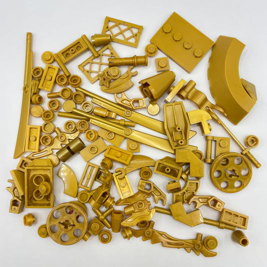 LEGO Mixed Pieces, Pearl Gold, 100 Pieces