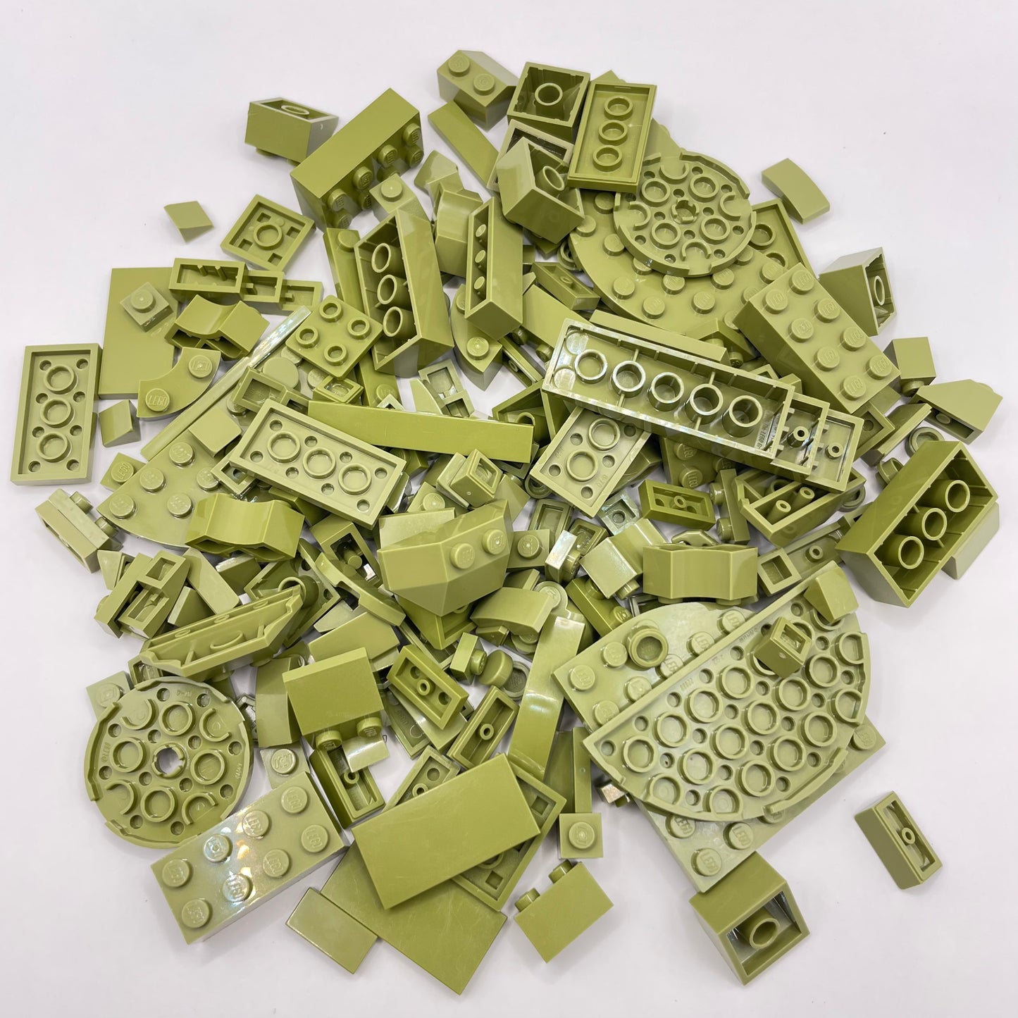 LEGO Mixed Bricks, Olive Green, Approx. 110g