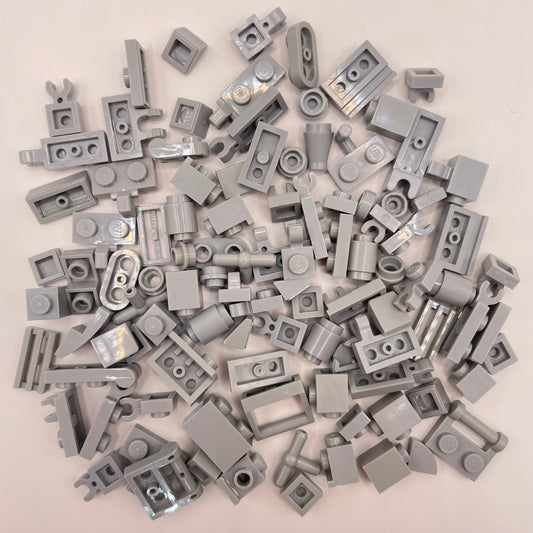 LEGO Greebling, Light Bluish Grey, 100 Pieces
