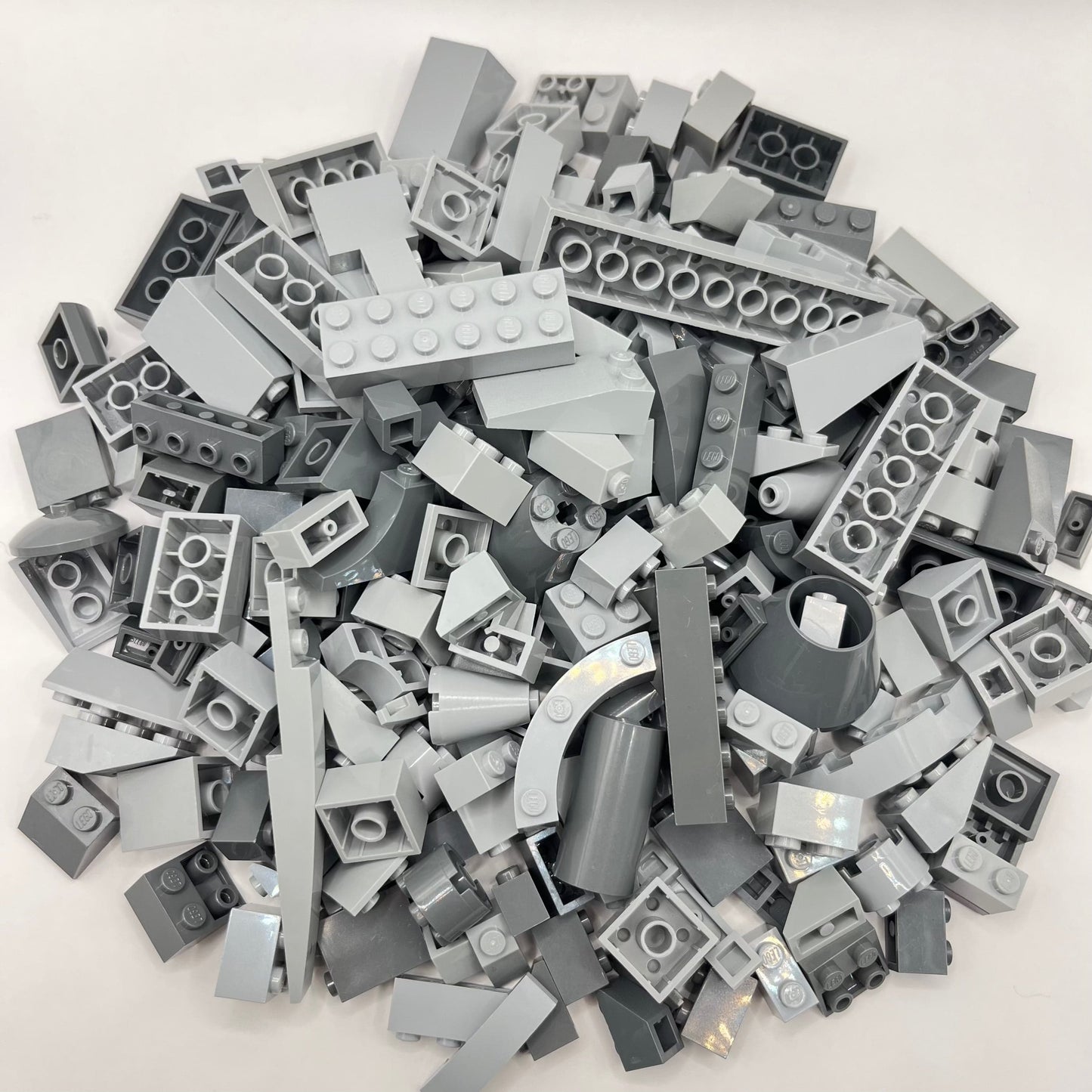 LEGO Mixed Grey, Bricks and Slopes, Approx. 250g
