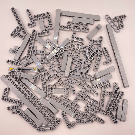 LEGO Technic Lift Arms, Light Bluish Grey, Approx. 120g