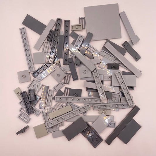 LEGO Tiles, Mixed Bluish Grey, Approx. 50g