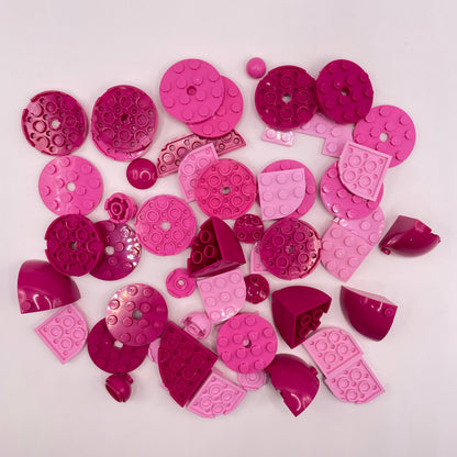 LEGO Round, Mixed Pink, Approx. 70g
