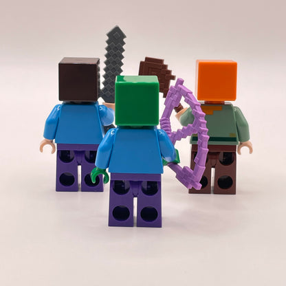 LEGO Play Pack, Minecraft, Minifigures + Weapons (3 Pack)