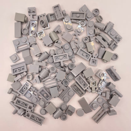 LEGO Greebling, Light Grey, 100 Pieces