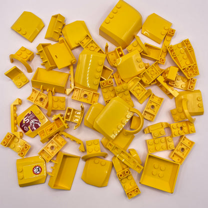 LEGO Vehicle Pieces, Yellow, Approx. 110g
