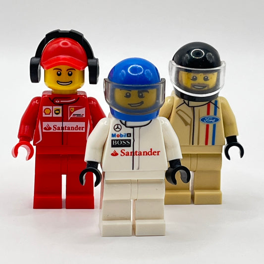 LEGO Race Car Drivers, City, Minifigures (Pack of 3)