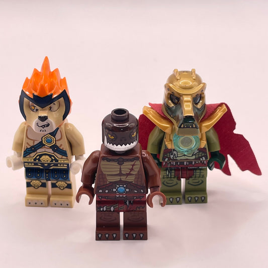 LEG0 Play Pack, Legends of Chima, Minifigure, (3 Pack)