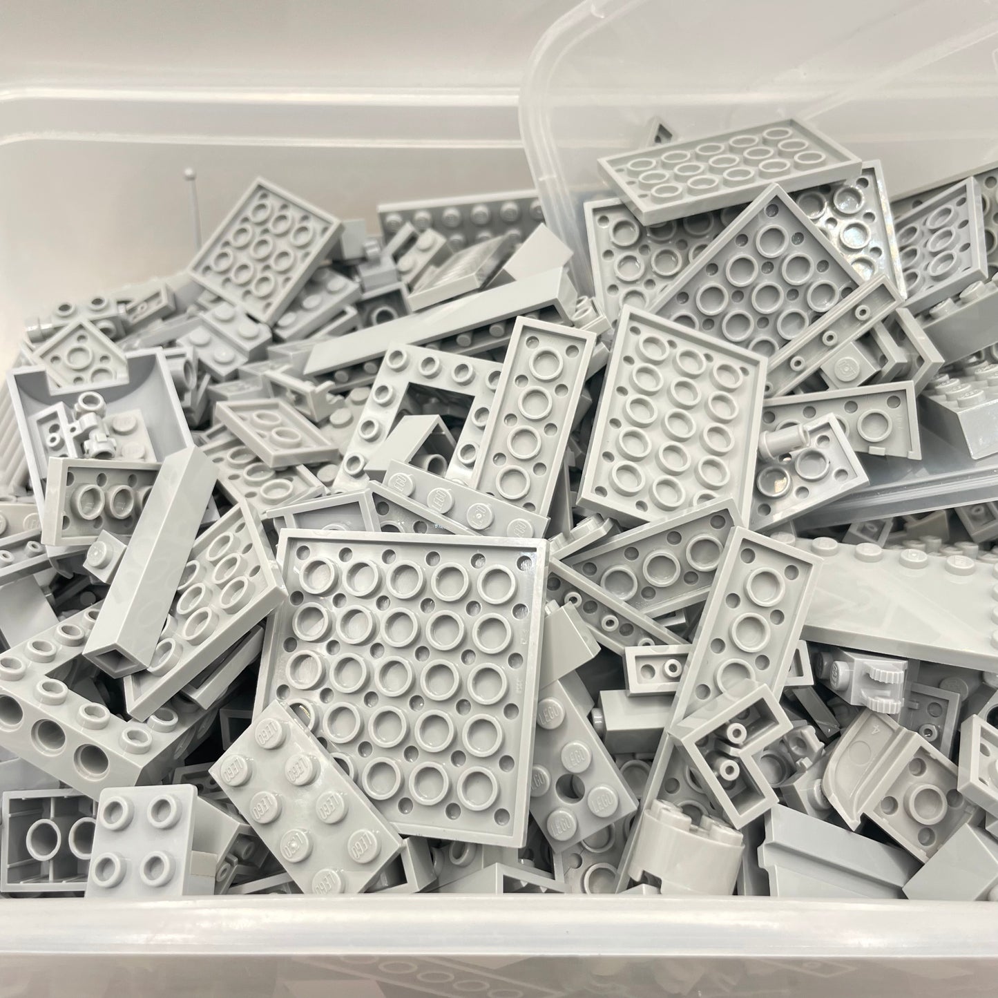 LEGO Random Selection, Light Bluish Grey, Mixed Bricks, Bulk, Approx. 1kg
