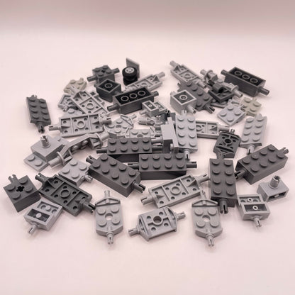 LEGO Axles, Wheel Hubs, Mixed Grey, Approx. 70g
