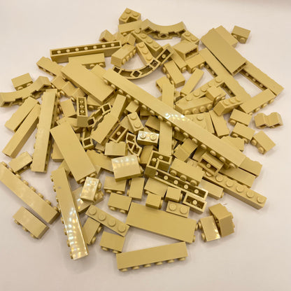LEGO Bricks, Tan, Approx. 160g