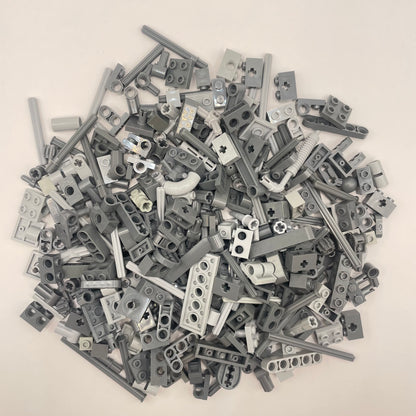 LEGO Medium Technic, Mixed Grey, Approx. 200g