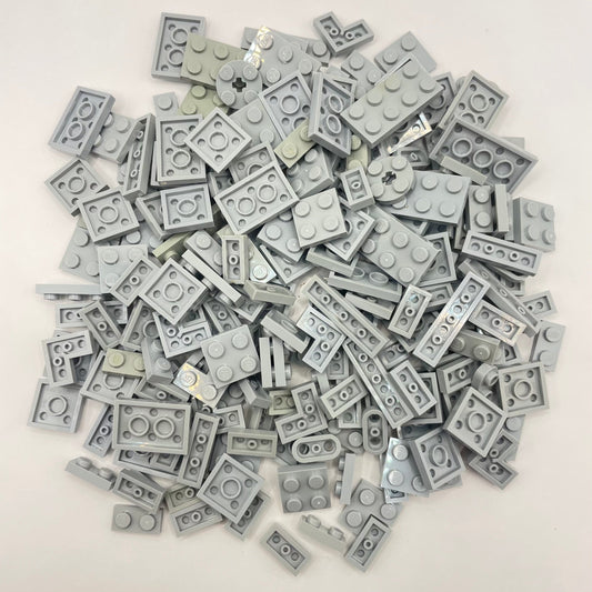 LEGO Light Bluish Grey, Small Plates, Approx. 100g
