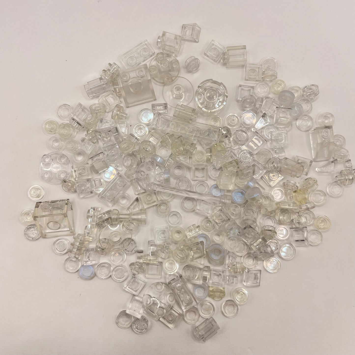 LEGO Transparent Clear, Mixed Pieces, Approx. 40g