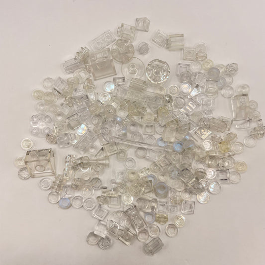 LEGO Transparent Clear, Mixed Pieces, Approx. 40g