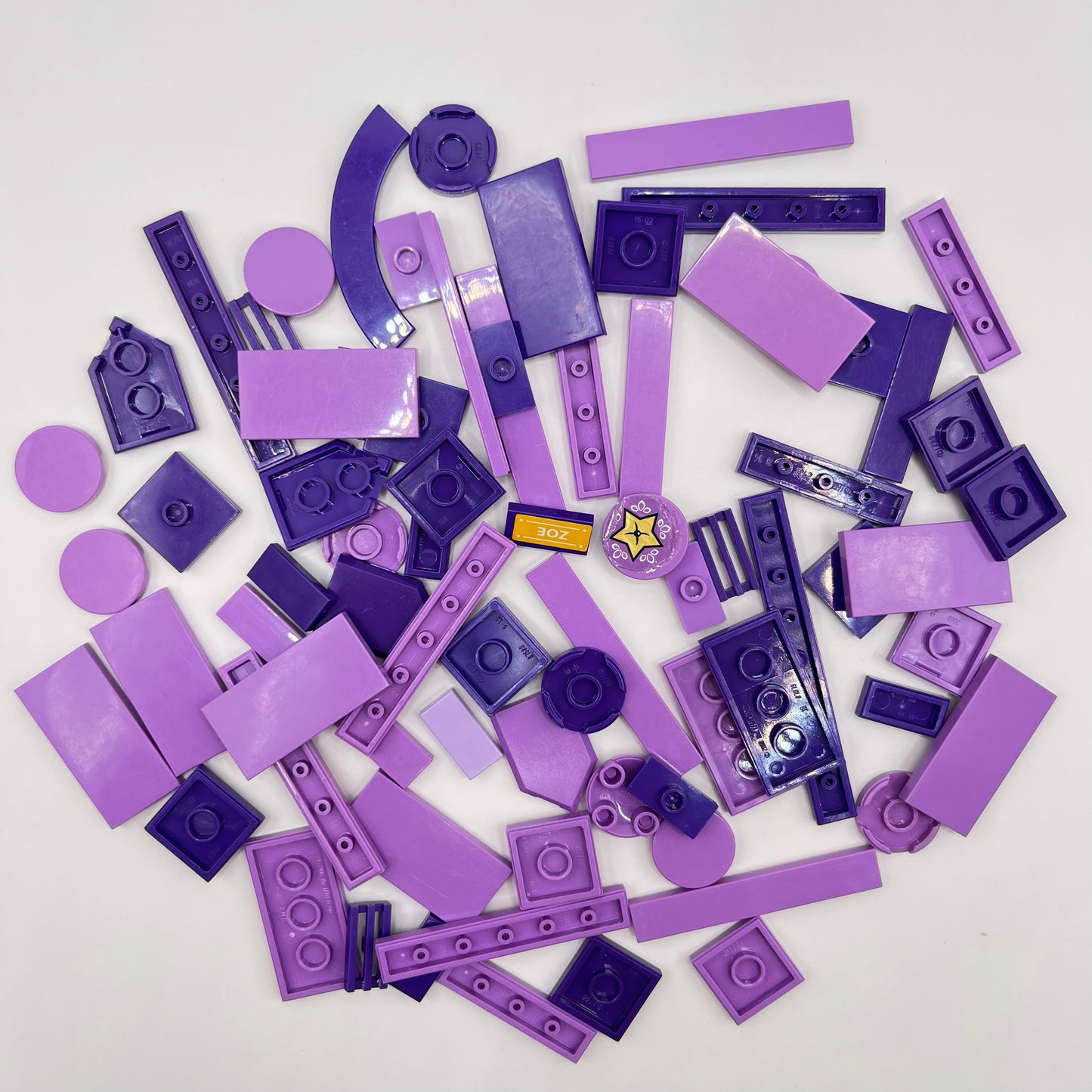 LEGO Mixed Purple, Tiles, Approx. 40g