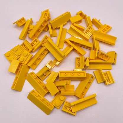LEGO Panel and Rails, Yellow, Approx. 35g