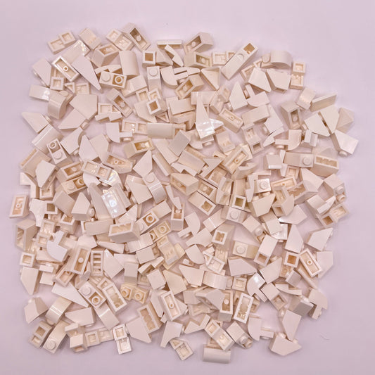 LEGO Small Slopes, White, Approx. 130g