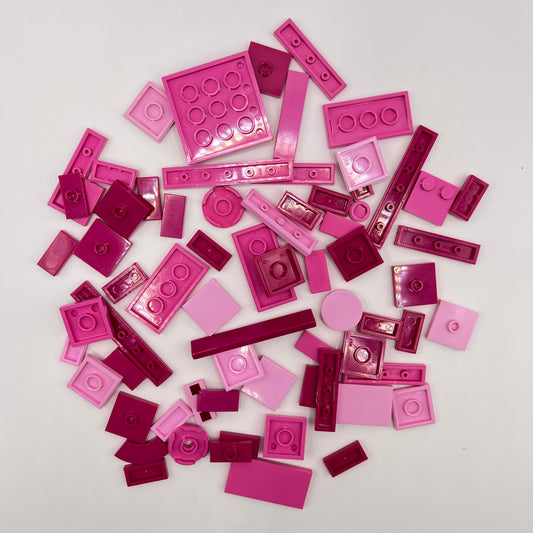 LEGO Mixed Pink, Tiles, Approx. 30g