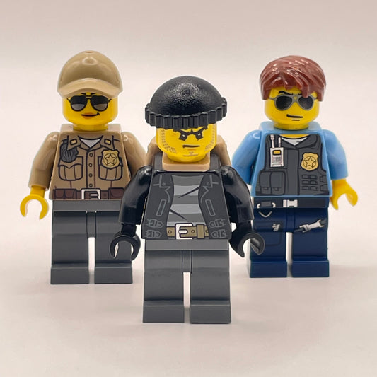 LEGO Police and Robbers, City, Minifigures (pack of 3)