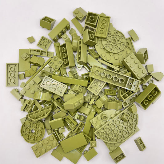LEGO Mixed Bricks, Olive Green, Approx. 110g