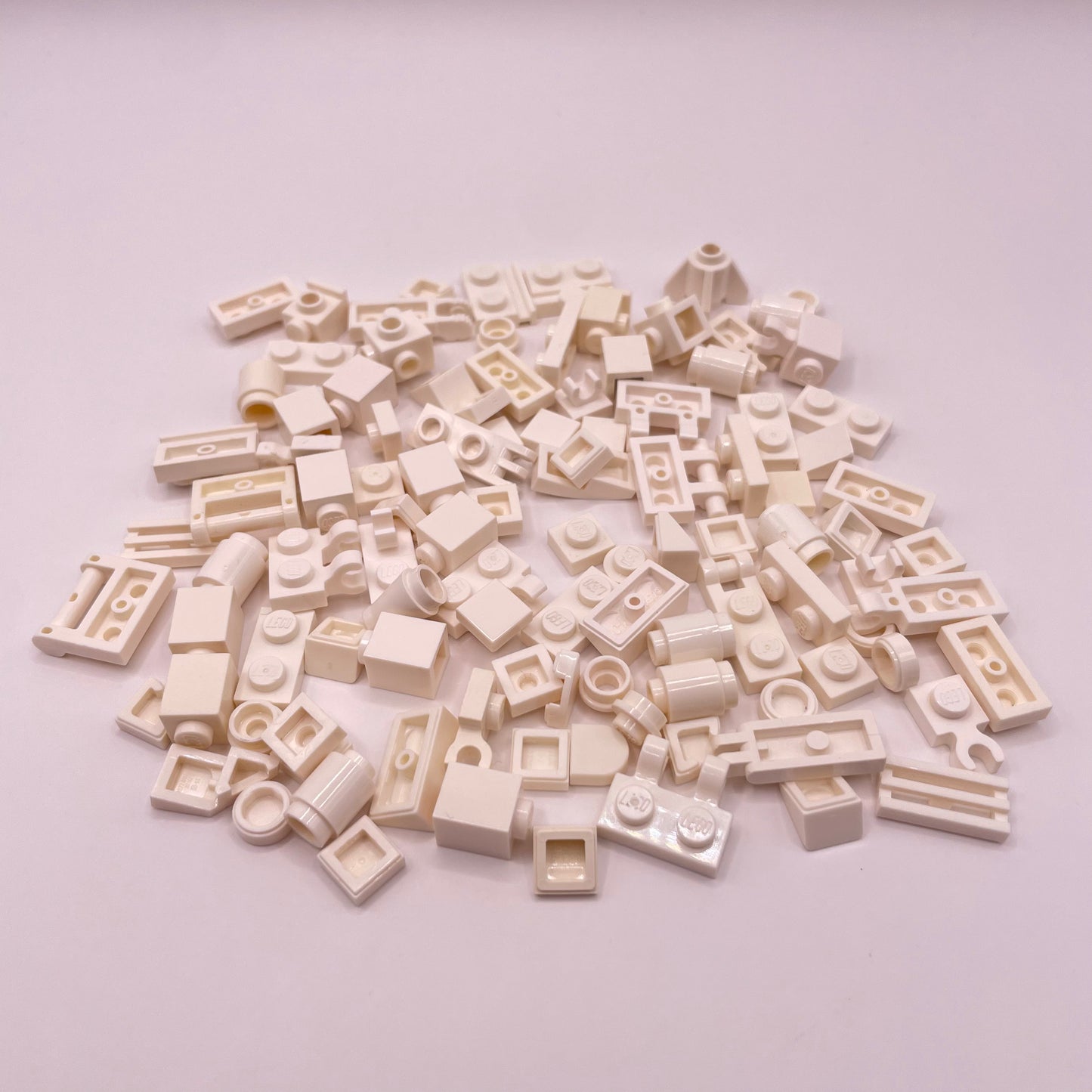 LEGO Greebling, White, 100 Pieces