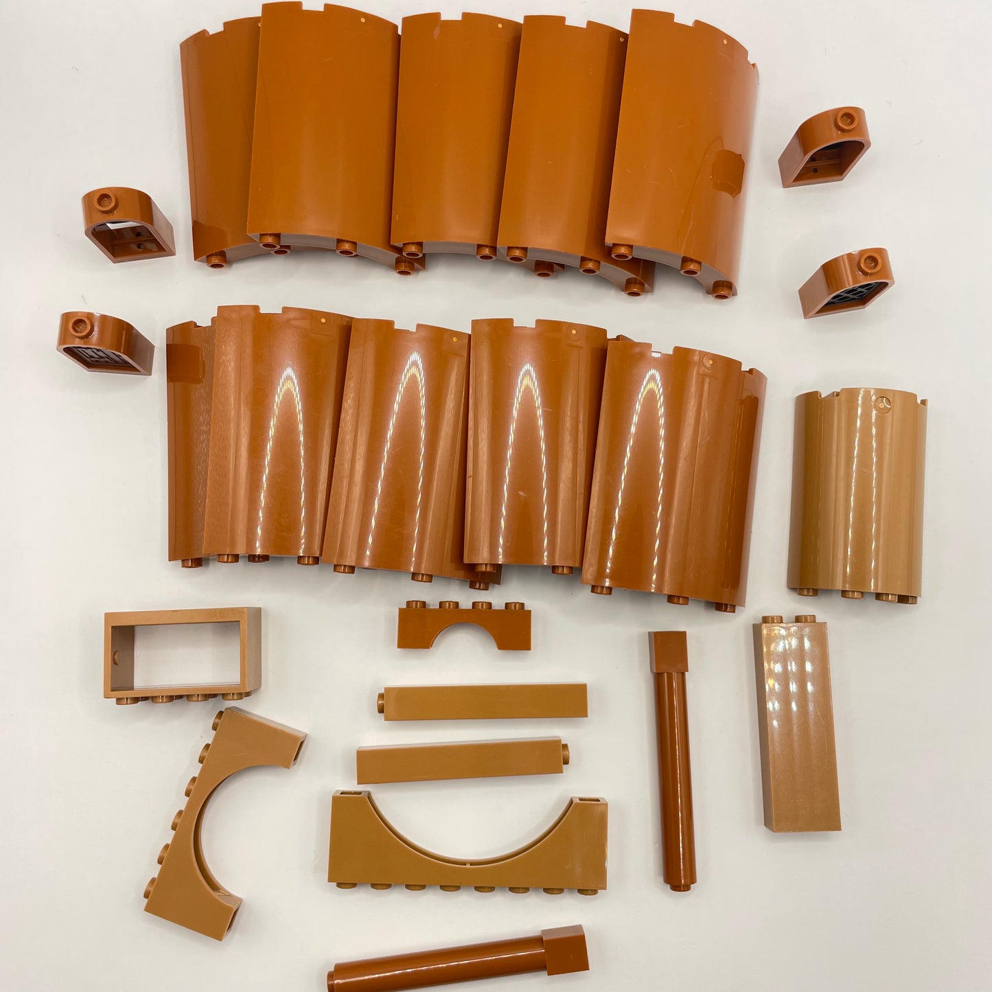 LEGO Dark Orange, Medium Nougat, Building, Approx. 80g