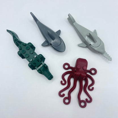 LEGO Water Animals, Shark, Octopus, Crocodile, 4 Pieces