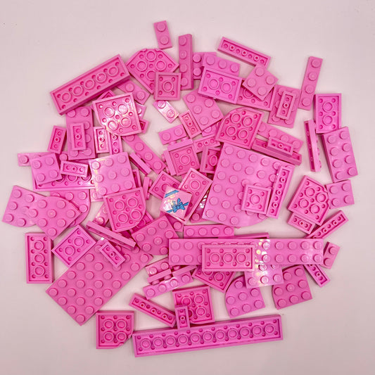 LEGO Bright Pink, Plates, Approx. 80g