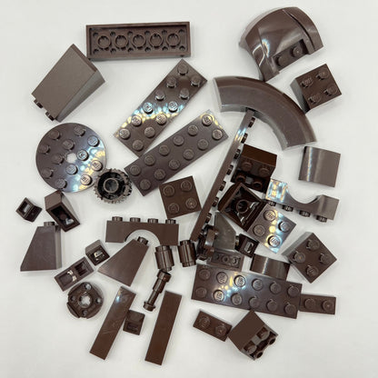 LEGO Dark Brown, Mixed Bricks, Approx. 40g