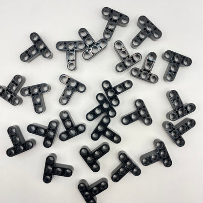 LEGO Black Technic Liftarm, Modified T-Shape Thick 3 x 3, 25 Pieces (60484)