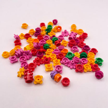 LEGO Flowers, Mixed Colours, Plant, 100 Pieces