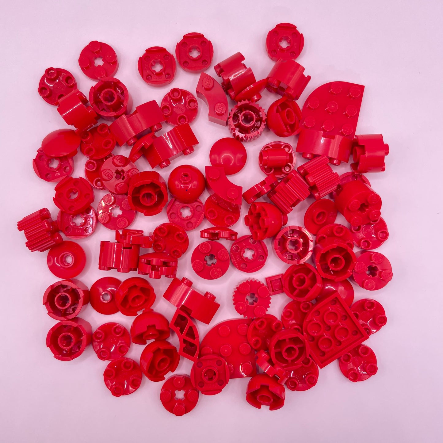 LEGO Round,  Red, Approx. 50g