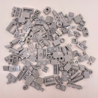 LEGO Greebling, Light Bluish Grey, 100 Pieces