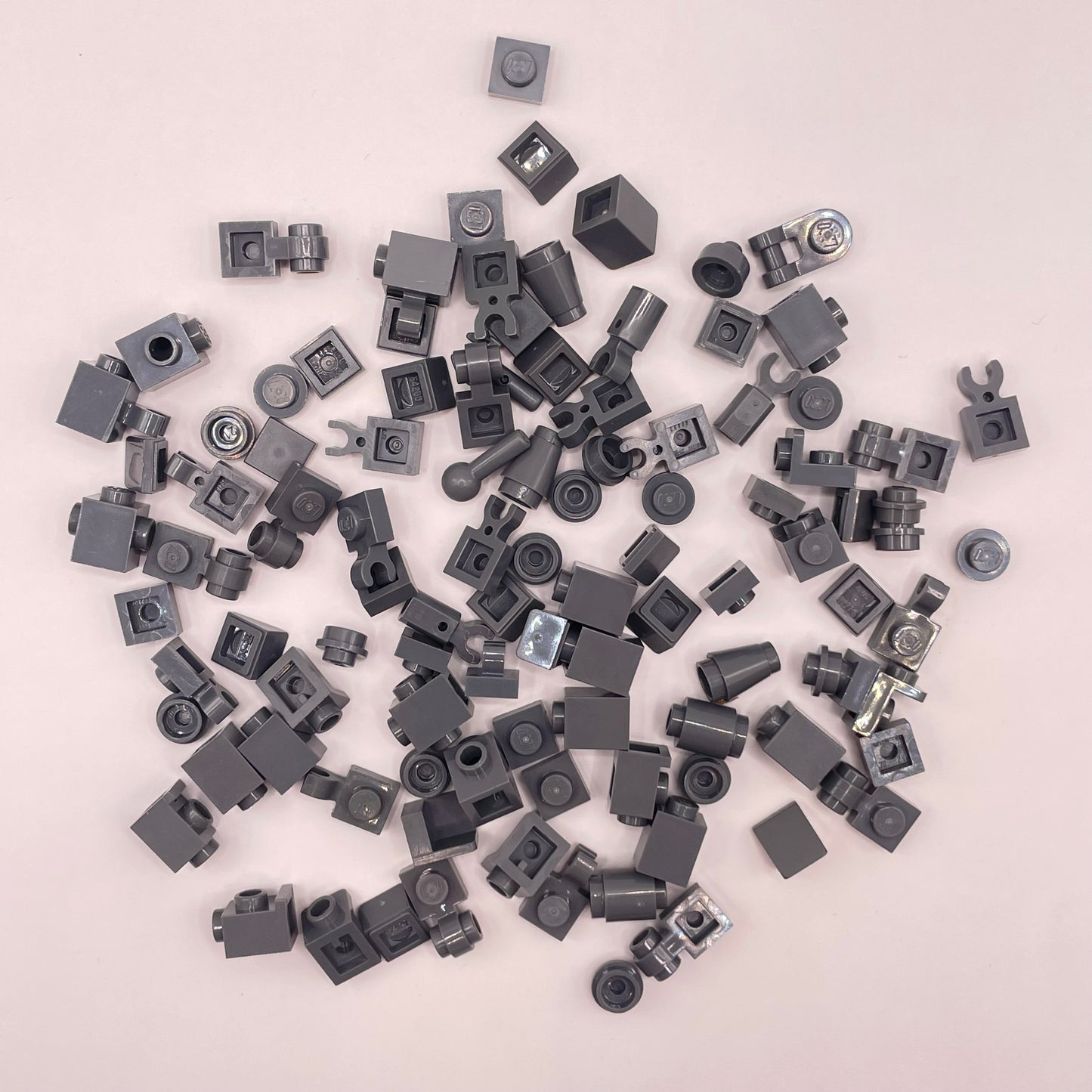 LEGO Greebling, 1x1, Dark Bluish Grey, 100 Pieces