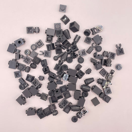 LEGO Greebling, 1x1, Dark Bluish Grey, 100 Pieces