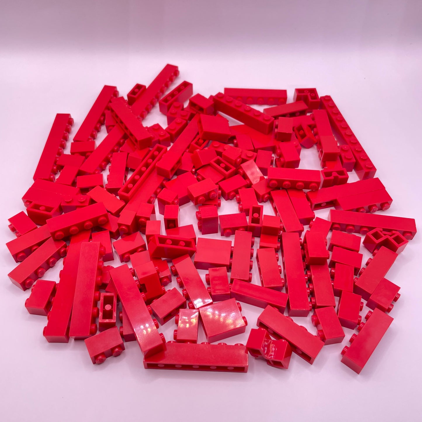 LEGO  Bricks, Red, Approx. 160g