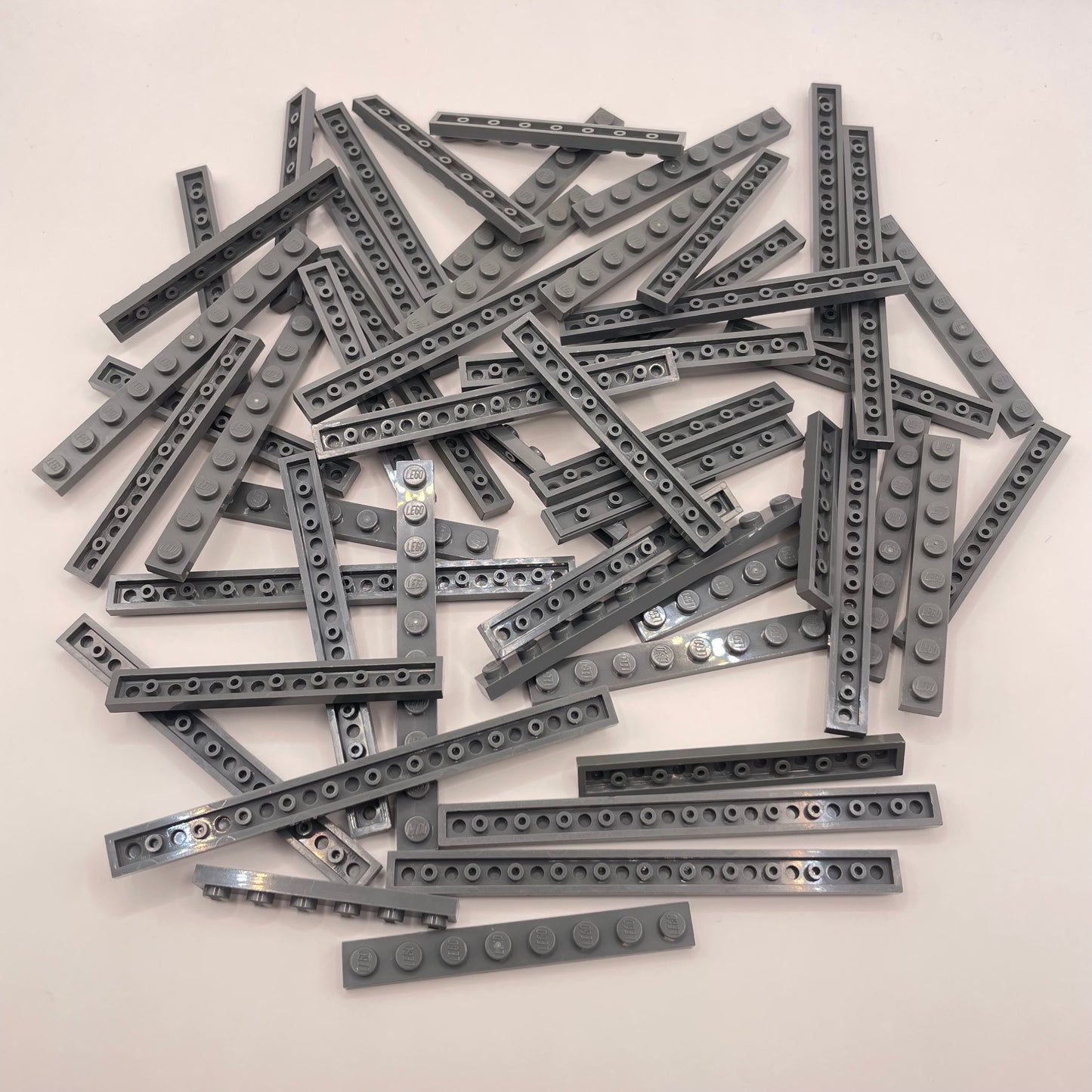 LEGO  Plates,1x Wide Long, Dark Bluish Grey, Approx. 70g