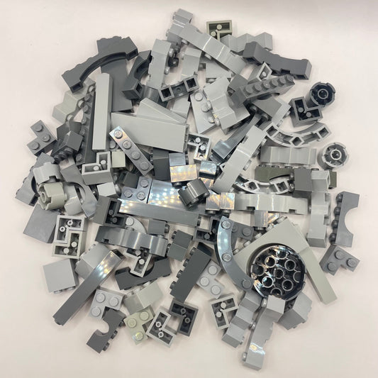 LEGO Mixed Grey, Building Bricks, Arches, Corners, Approx. 145g