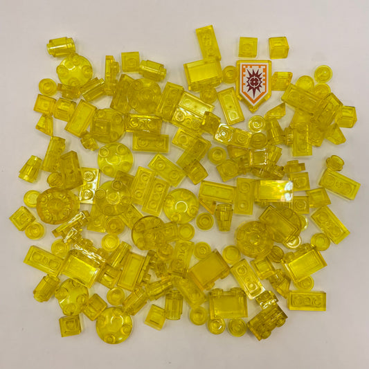LEGO Transparent Yellow, Mixed Pieces, Approx. 40g