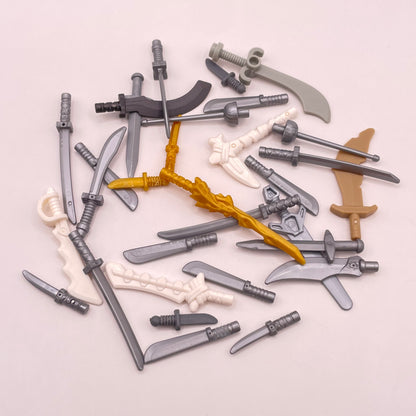 LEGO Swords, Mixed, Tools and Weapons, Minifigure, 30 Pieces