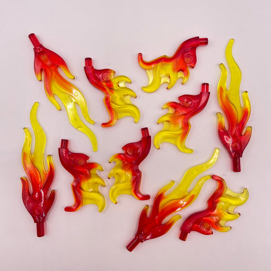 LEGO Transparent, Flames/Wings, 10 Pieces
