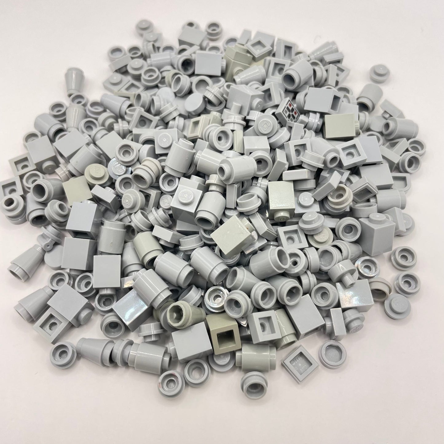 LEGO Light Bluish Grey, 1x1 Pieces, Greebling, Approx. 70g