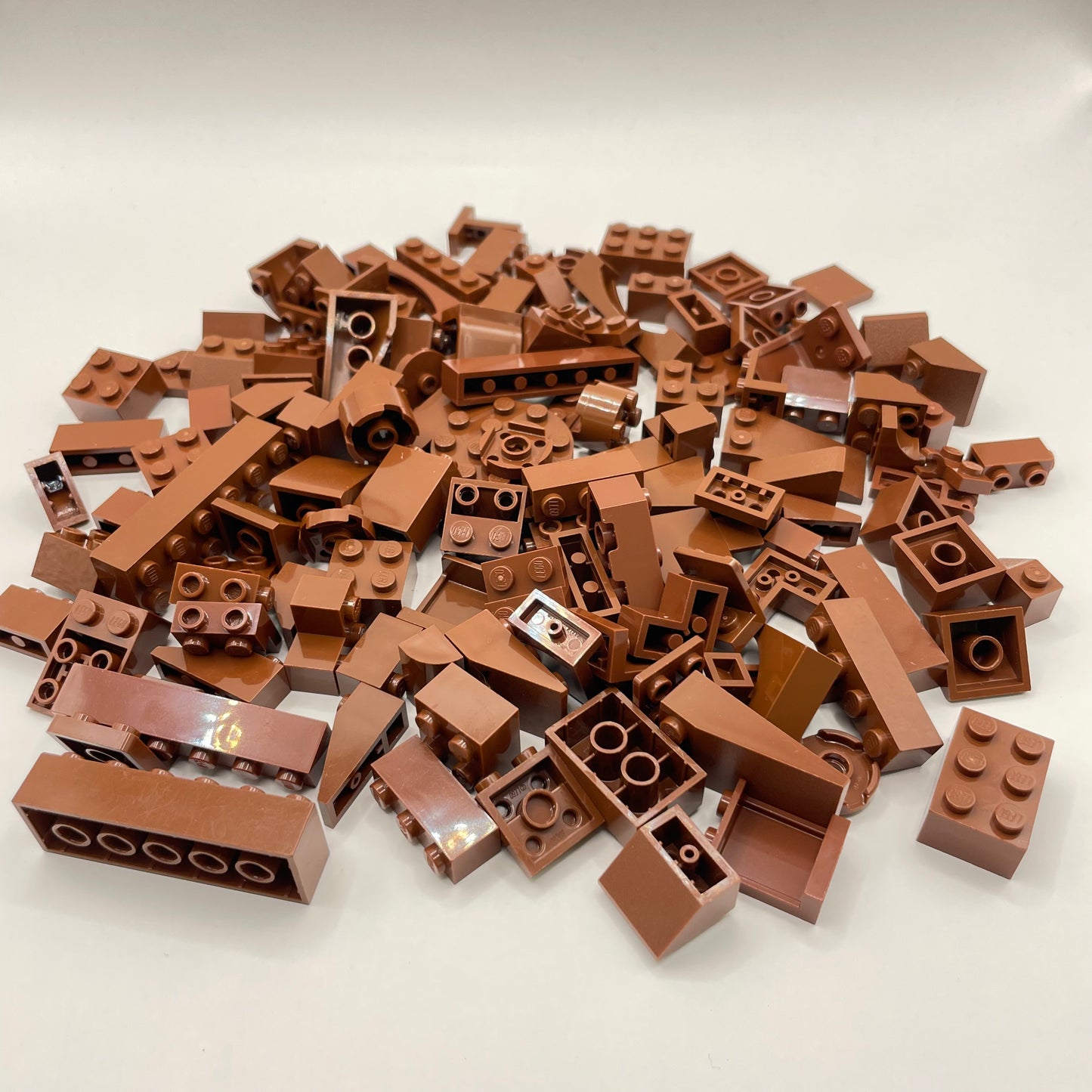 LEGO Mixed Pieces, Reddish Brown, Approx. 135g